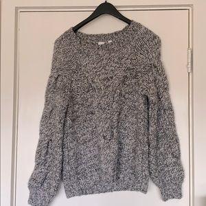 Chunky cable knit sweater